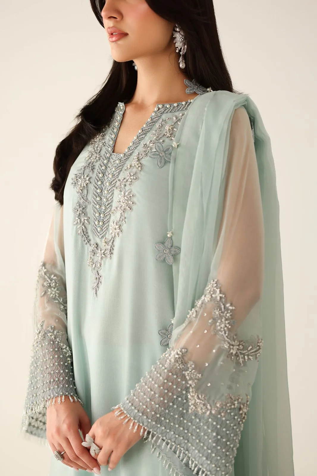 BAROOQUE CHIFFON HAND EMBELLISHED 
