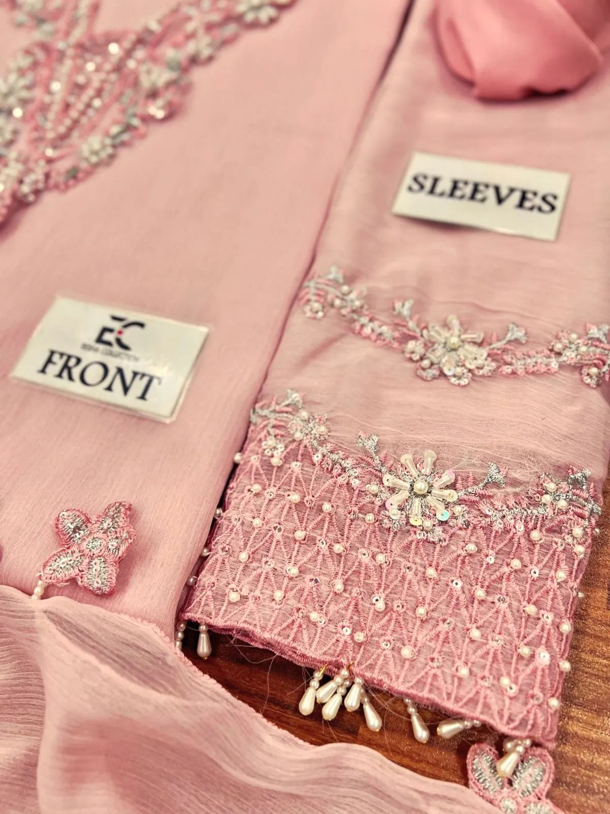 LUXURY CHIFFON HAND EMBELLISHED