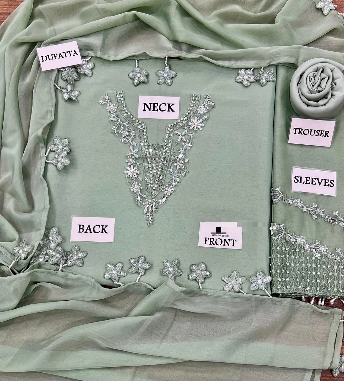 BAROOQUE CHIFFON HAND EMBELLISHED 